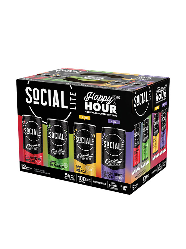 Social Lite Cocktail Seltzer 12 Pack