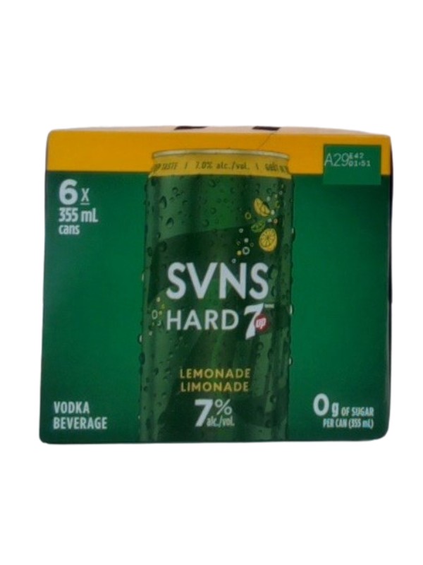 Svns Hard 7up Lemonade 6x355ml