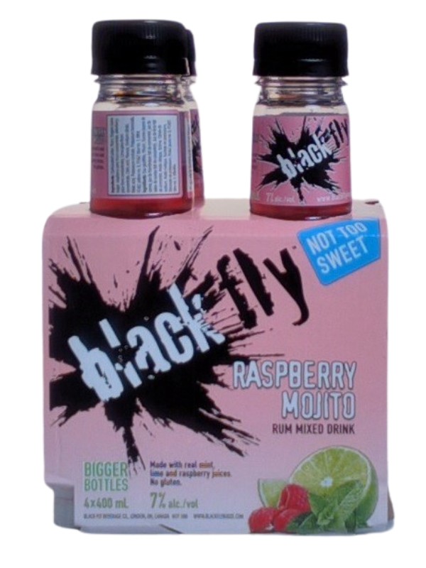Black Fly Rum Mojito Raspberry