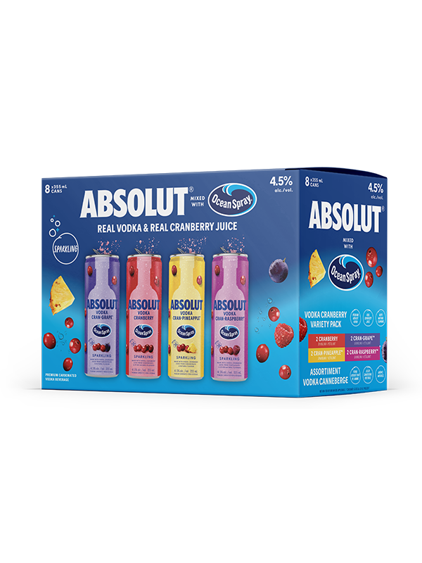Absolut X Ocean Spray Variety Pack