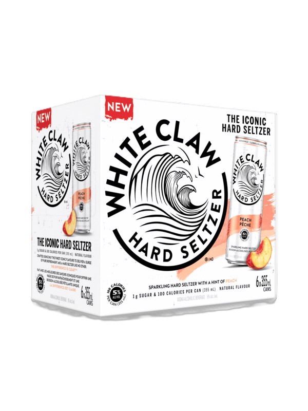 White Claw Peach 6 Pack