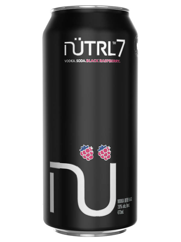 Nutrl Vodka Soda 7% Black Raspberry 473m