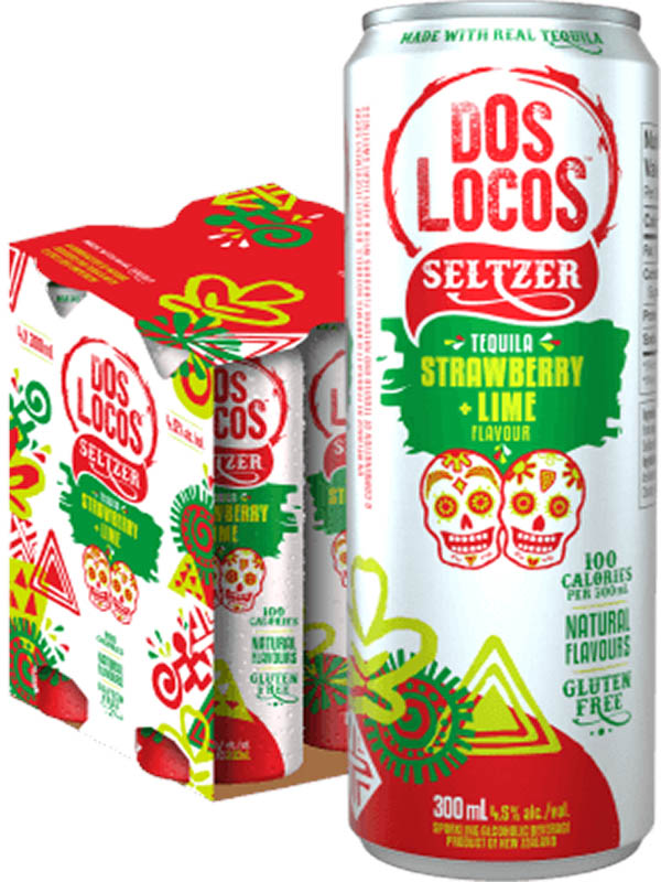 Dos Locos Strawberry Lime Tequil Seltzer