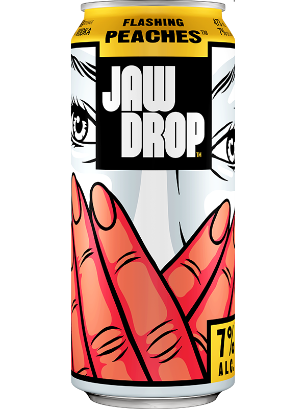 Jaw Drop Flashing Peaches Tall Cans