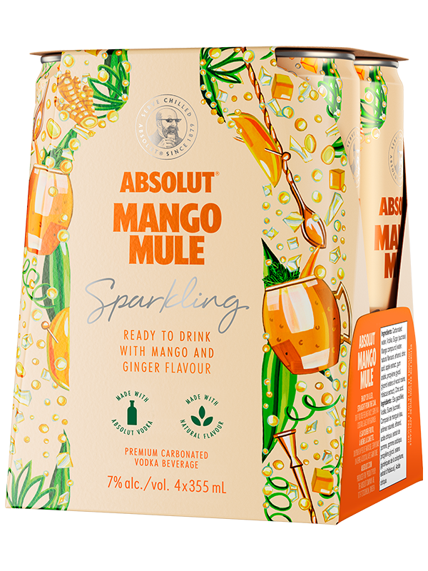 Absolut Mango Mule Cocktail 4pk