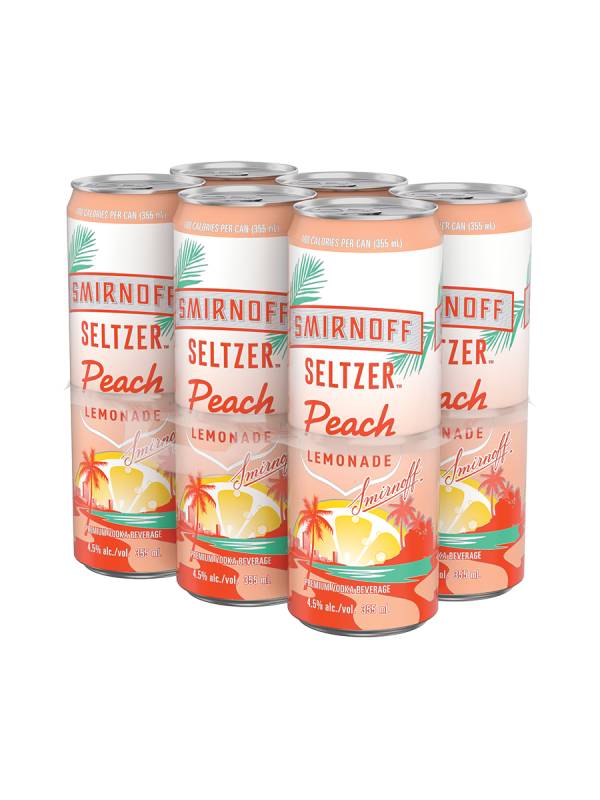 Smirnoff Seltzer Peach Lemonade