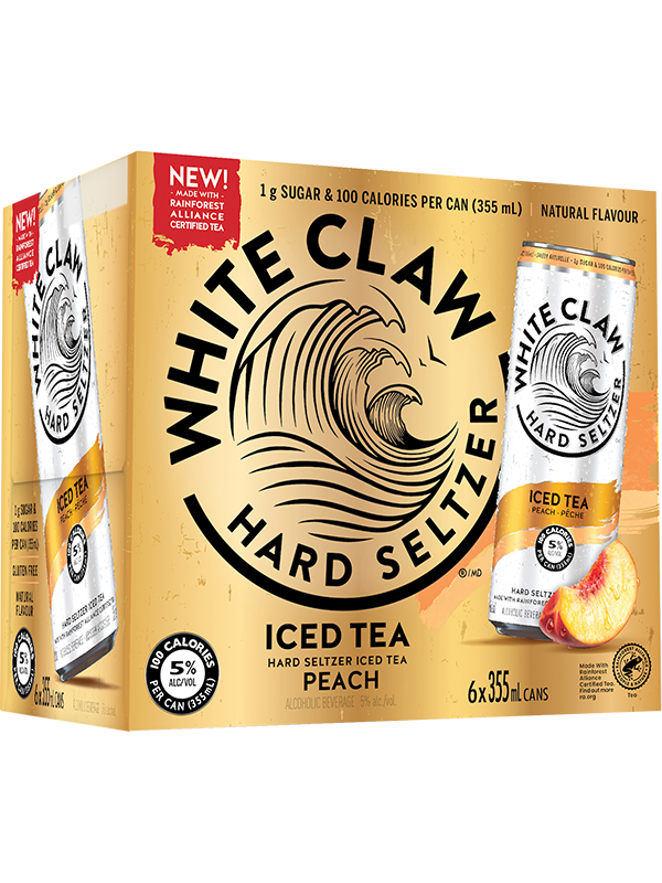 White Claw Iced Tea Peach 6pk
