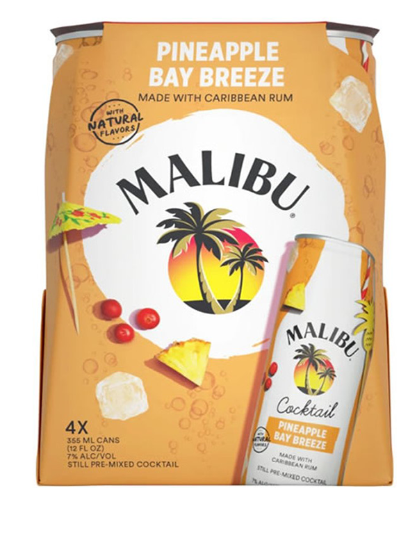 Malibu Pineapple Bay Breeze 4pk