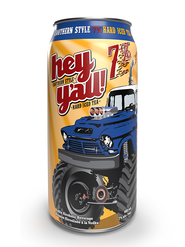 Hey Y'All 7% Hard Iced Tea Tall Can