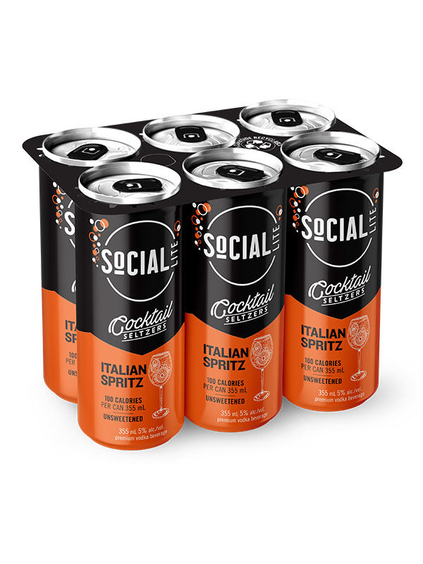 Social Lite Italian Spritz 6x355ml